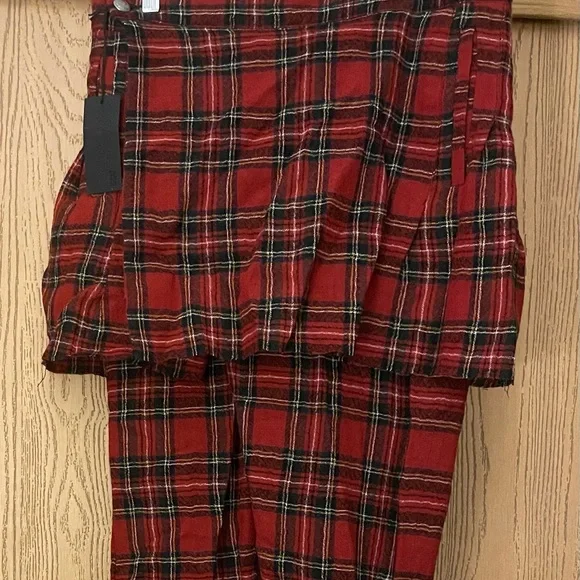 R13 Pants Jumpsuits R3 Tartan Plaid Pants Skirt Poshmark